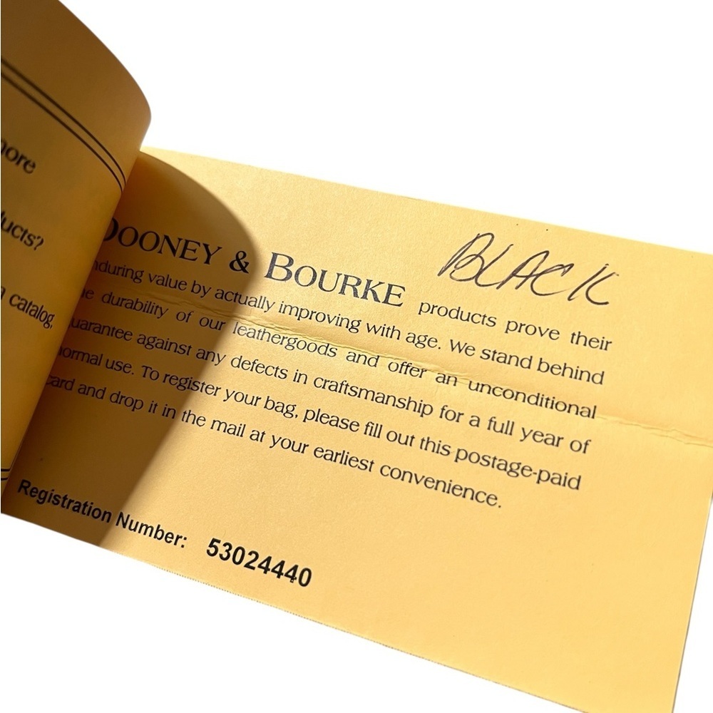 Dooney & Bourke Pebbled Leather All Weather Leather Bag/Satchel, Minimalist - Picture 14 of 14